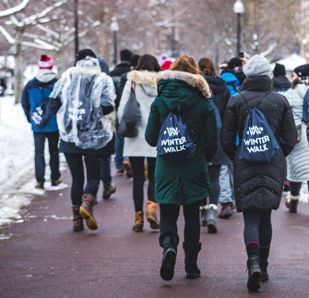 Includes all audio files streamed directly to your smartphone. About The Walk Winter Walk Boston