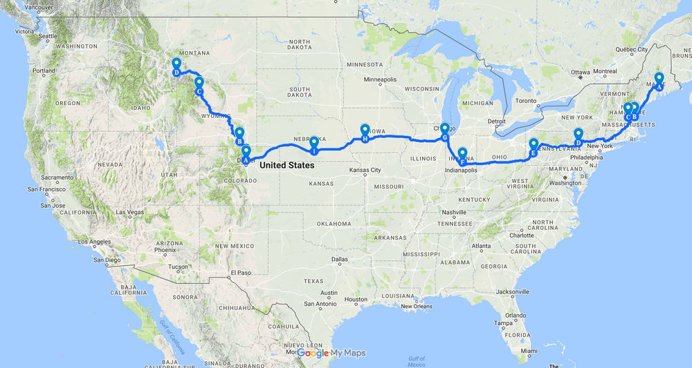 Read on to see the most incredible road trips in the u.s.a. Maine To Montana Trip Stats And Insights