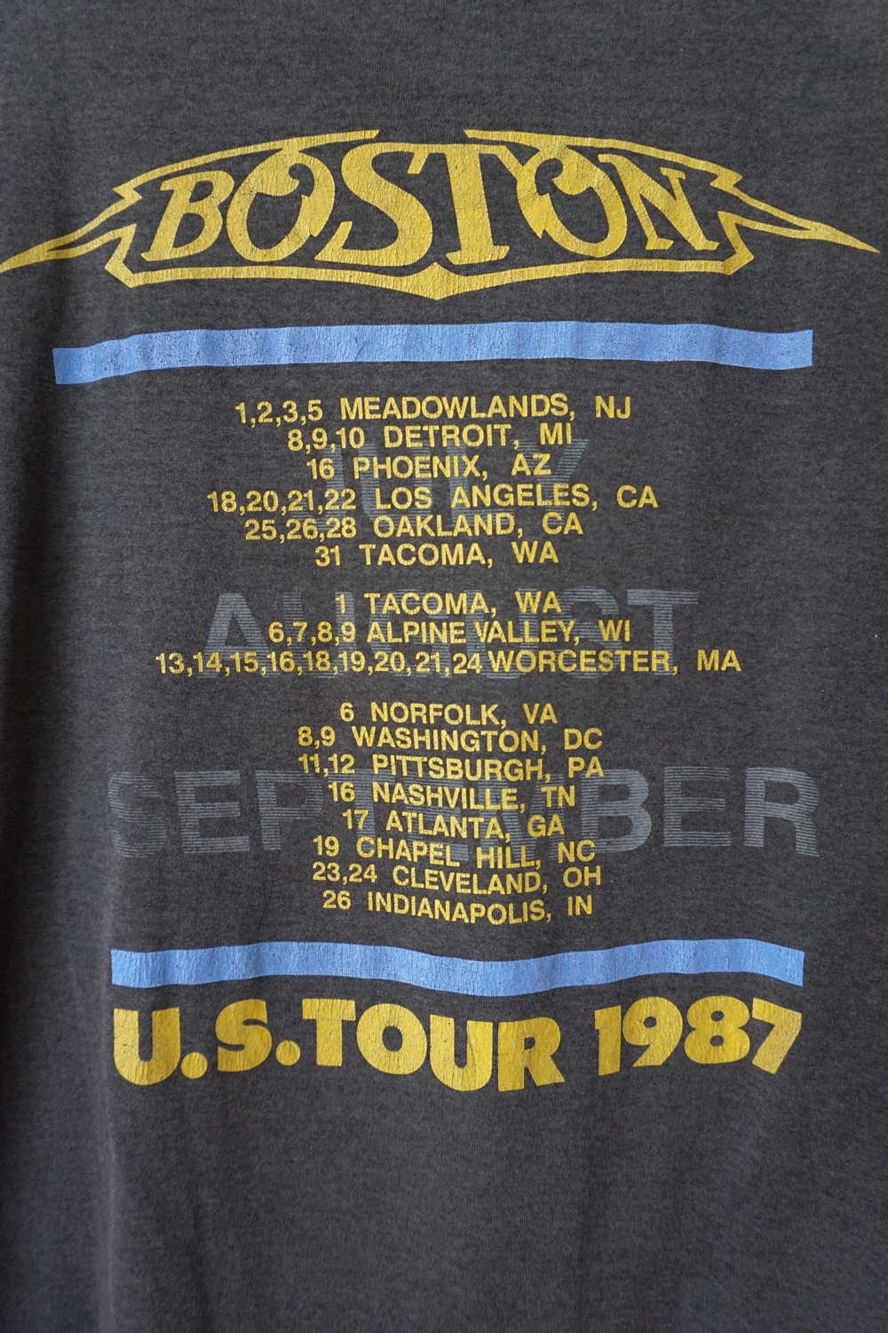 And because this website will automatically update to reflect their latest announcements, it's a great resource for staying … Vintage 1987 Boston U S Tour T Shirt Size L Xl Moth Oddities
